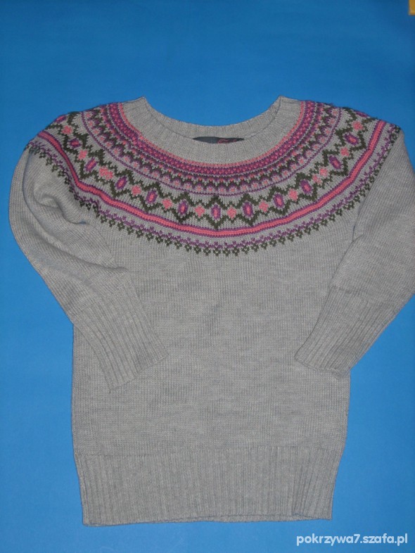 sweterek tunika 98 104 jak hm norweski styl