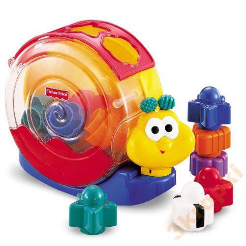 FISHER PRICE grający ślimak smakosz klocków OKAZJA