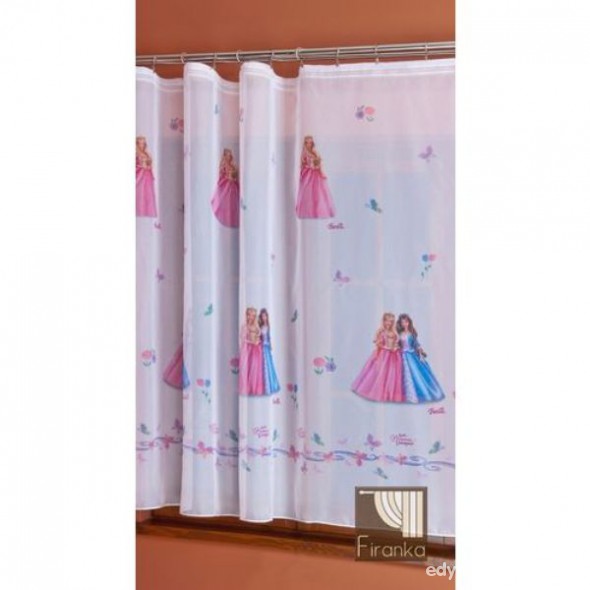Gotowa firanka z księżniczkami