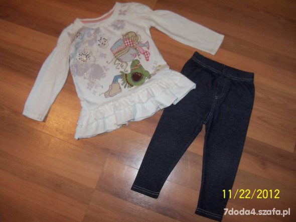 Bluzeczka next lala rozm 86 cm gratis legginsy