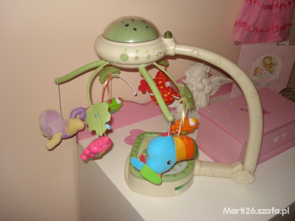 Karuzela fisher price projektor pilot lampka