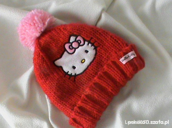 Ciepła czapka Sanrio Hello Kitty rozmiar 86 98