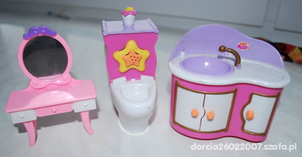 Mebelki toaleta dla lalki barbie