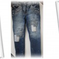 funky diva jeans rurki łaty dżety
