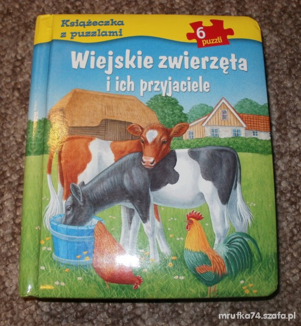 Książeczka z puzzlami Wiejskie Zwierzęta