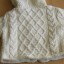 Śliczny ciepły kremowy sweterek r 68