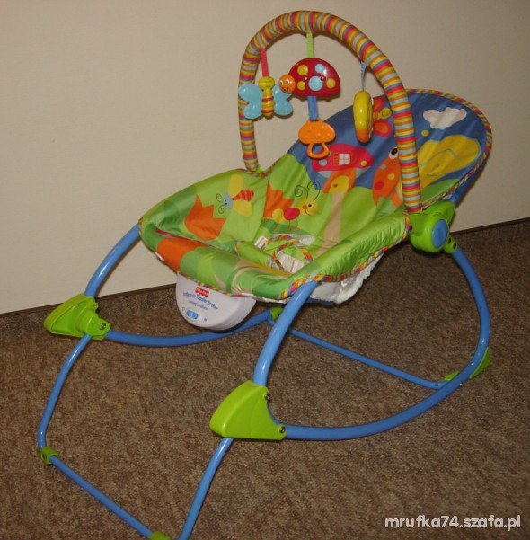 Leżaczek bujaczek 3w1 FISHER PRICE do 18 kg