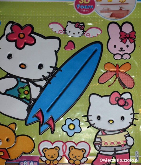 NOWE śliczne naklejki na ściane Hello Kitty