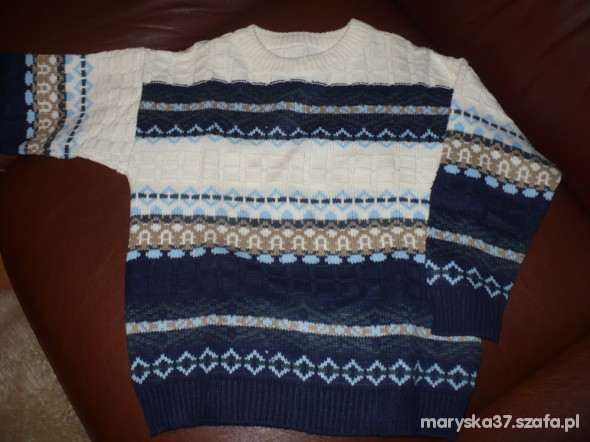 Śliczny sweterek dla chłopca 116cm