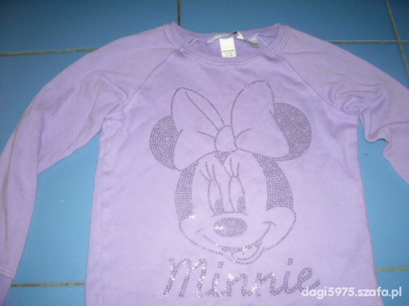 bluzka H&M z myszką Minnie 122cm