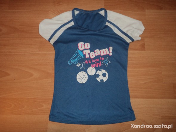 Biało granatowa bluzeczka