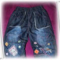 Spodnie ocieplane z miękkiego jeansu