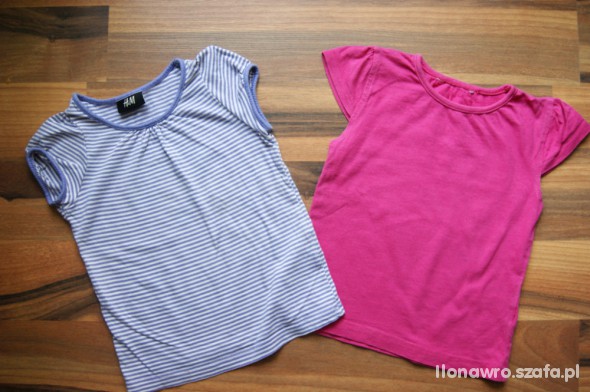 H&M 2 pak bluzek 98 LATO