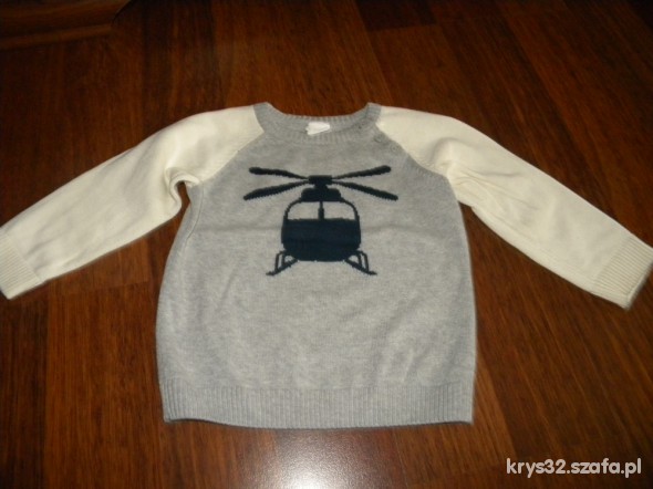 Sweterek H&M z helikopterem 86