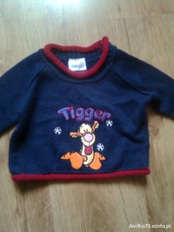 Ciepły sweterek z tygryskiem Disneya 3 6 mcy