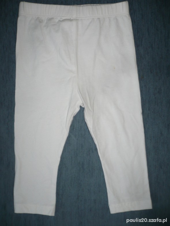 Białe legginsy 98