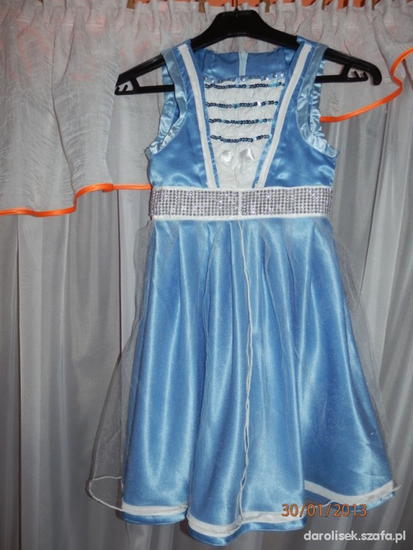 Suknia księżniczki na bal karnawałowy rozm 104 110