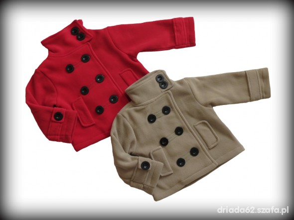 Płaszczyk dziewczęcy elegancki 3lata 98 nowy