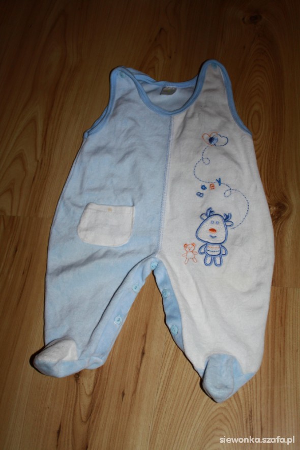 Śpioszki welurowe 80