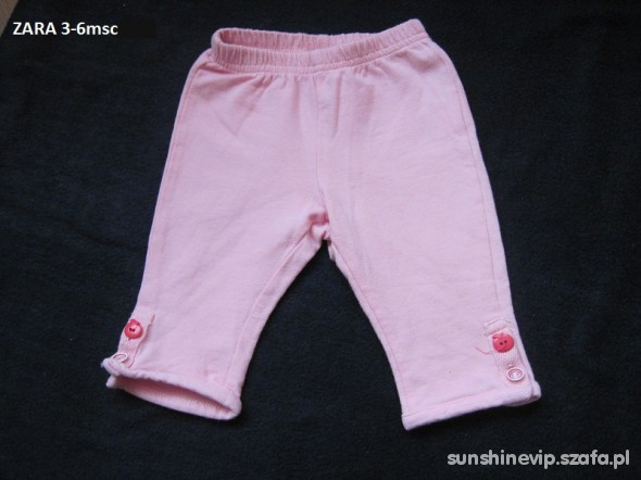 różowe spodnie Zara