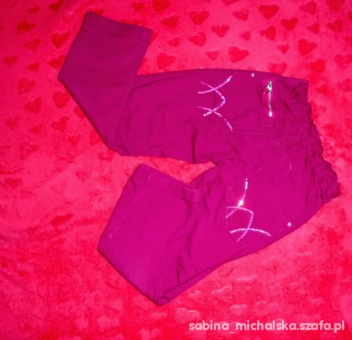 Spodnie AMARETTO cekiny zip