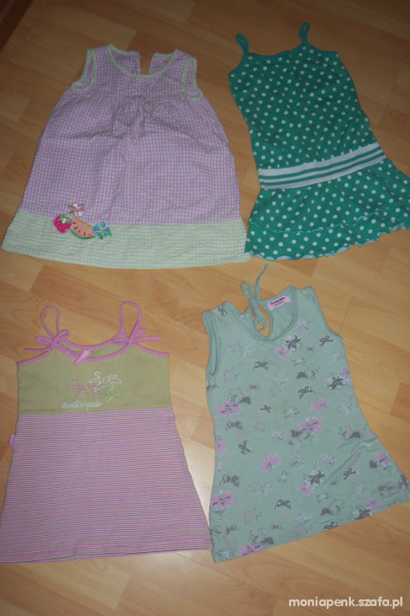 Cztery sukienki tuniki Ładne i tanio