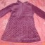 Fioletowa sukienka z serduszkami