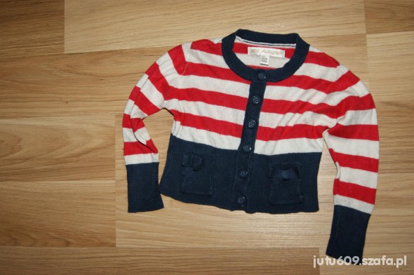 Marynarski Bolerko sweterek kaszmir 86 92 98