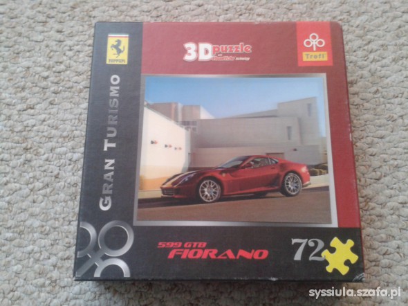 Puzzle samochód Ferrari 3D