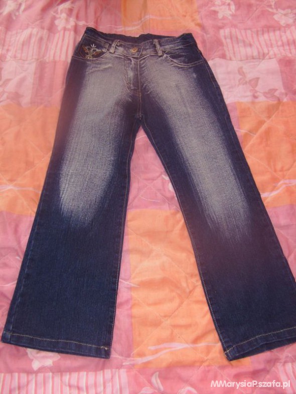 Dziewczęce jeansy na 122 cm