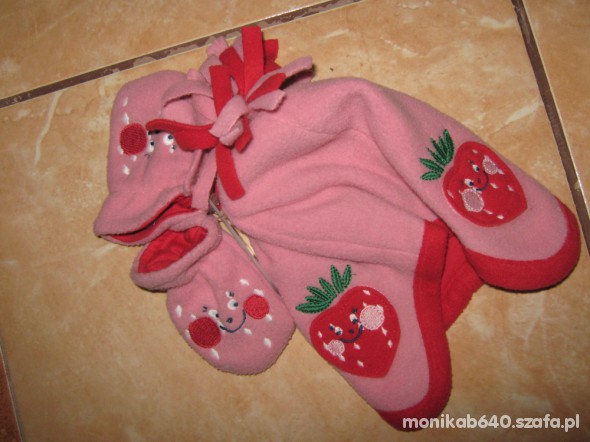 NEXT 0 3 miesiące komplet czapka i rękawiczki