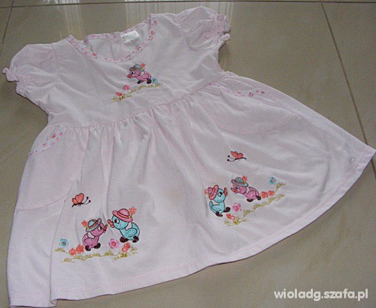 Sukienka dla dziewczynki z kaczuszkami