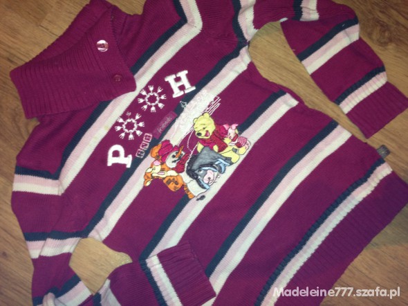 Śliczny sweterek Winnie the Pooh r122