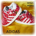 ŚLICZNE BUCIKI MYSZKA MINNIE CZERWONE ADIDAS 22