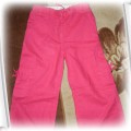 Spodnie różowe kokardki kieszonki 104 110