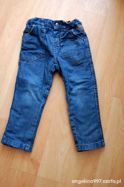 Spodnie ocieplane Jeans rozm 86 C&A Tanio