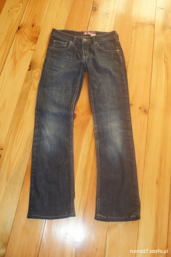 Wąskie dziewczęce jeansy r 158