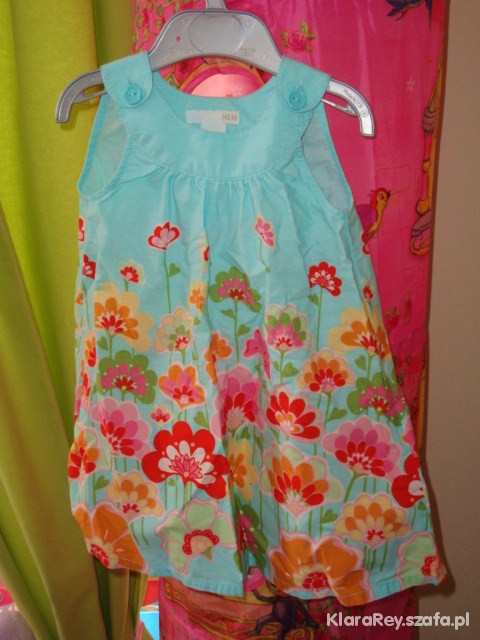 Sukienka w kwiaty H&M 86cm