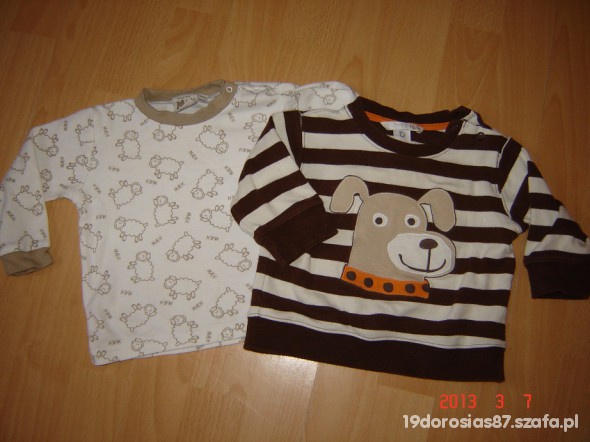 cena za dwie bluzki 68 74 hm mads mette