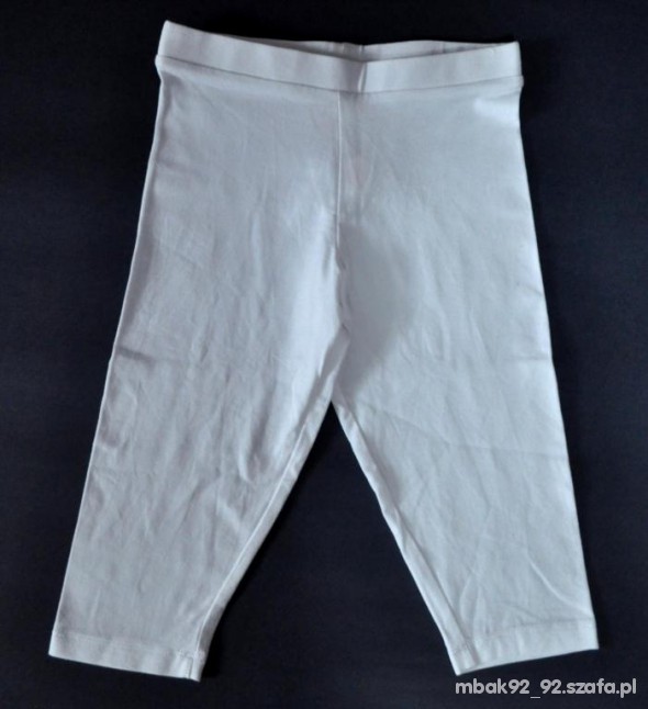 nowe legginsy białe 98 104 cm NOWE