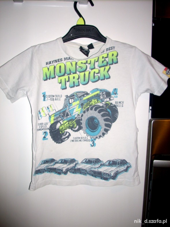 bluzka NEXT monster truck 4 lata