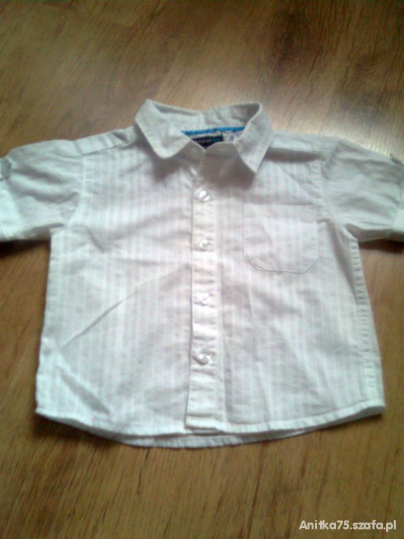Biała koszulka dla chłopca 12 18
