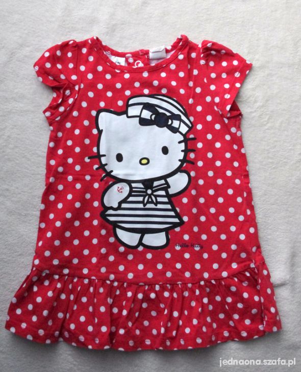 sukienka tunika z hello kitty h&m