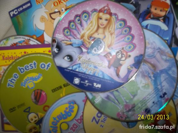 różne gry płyty Barbie Teletubisie inne