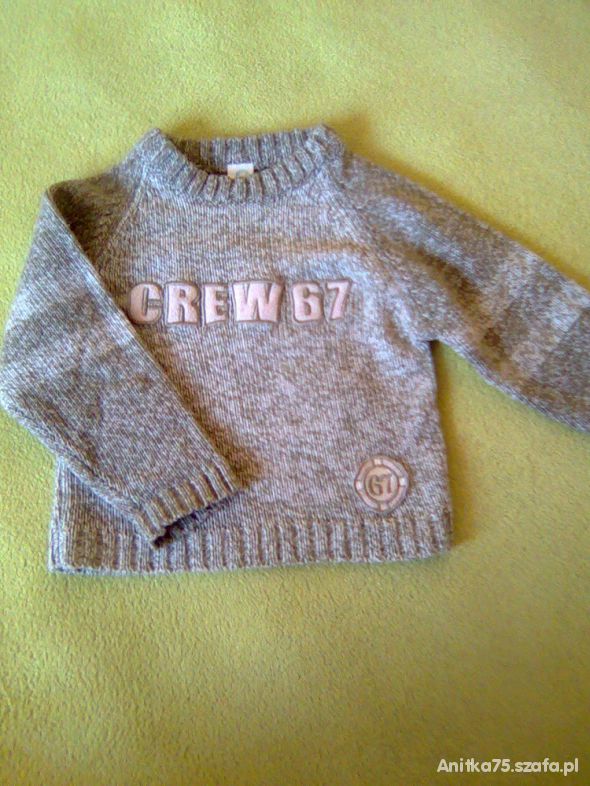 Śliczny sweterek dla synka 18 23mce