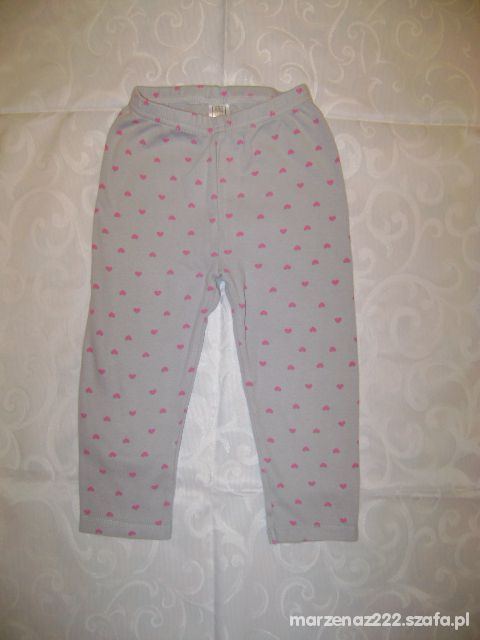 Carters szare legginsy roz 2 lata 92 cm