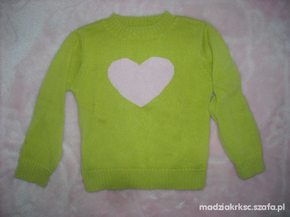 WYPRZEDAŻ h&m 104cm sweterek serce