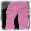 Rózowe spodnie na wiosnę 12 mies