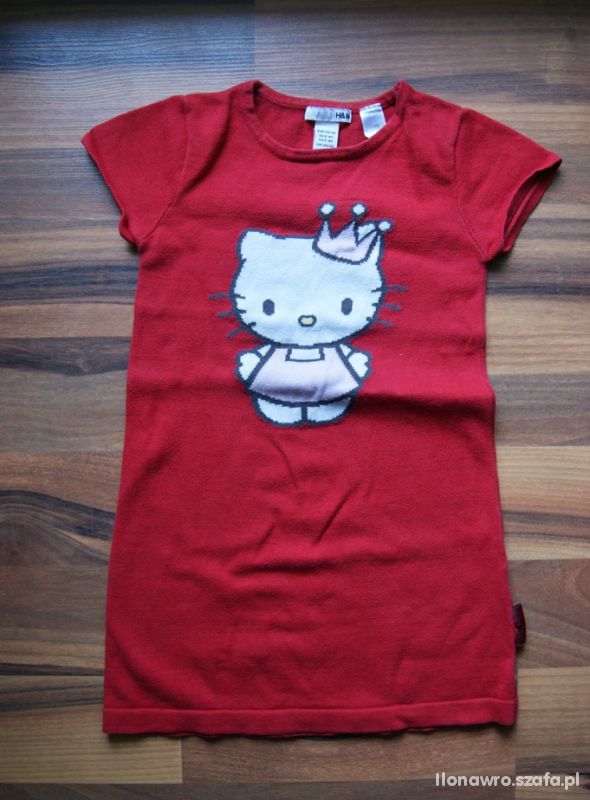 WYPRZEDAŻ H&M 110 do 116 Tunika Hello kitty