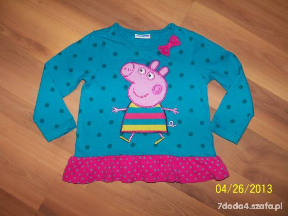 Bluzka tunika George peppa pig rozm 81 86 cm